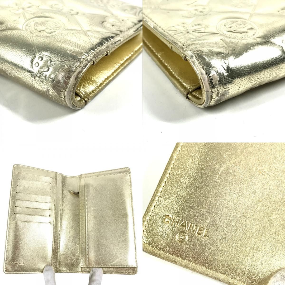 Chanel Wallet Icon Leather Gold — view 7