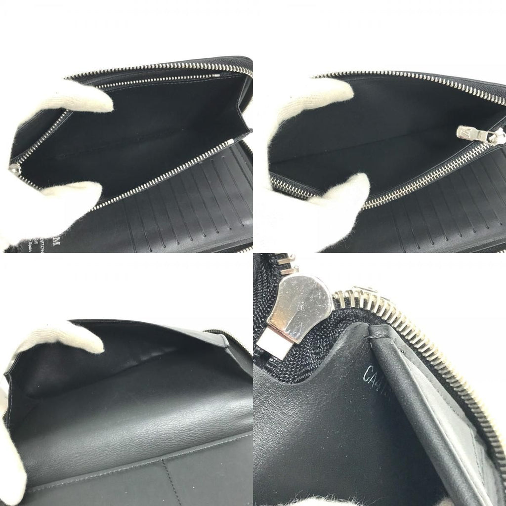 Louis Vuitton Wallet Vertical Zippy Taurillon Leather Noir Black — view 9