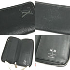 Louis Vuitton Wallet Vertical Zippy Taurillon Leather Noir Black — view 8