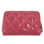 Chanel Coin Case CC Logo Quilted Enamel Pink Purple — view 2