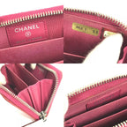 Chanel Coin Case CC Logo Quilted Enamel Pink Purple — view 9