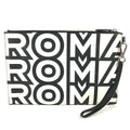 Fendi Clutch Logo Leather Black