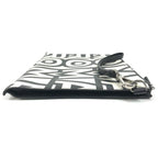 Fendi Clutch Logo Leather Black — view 3