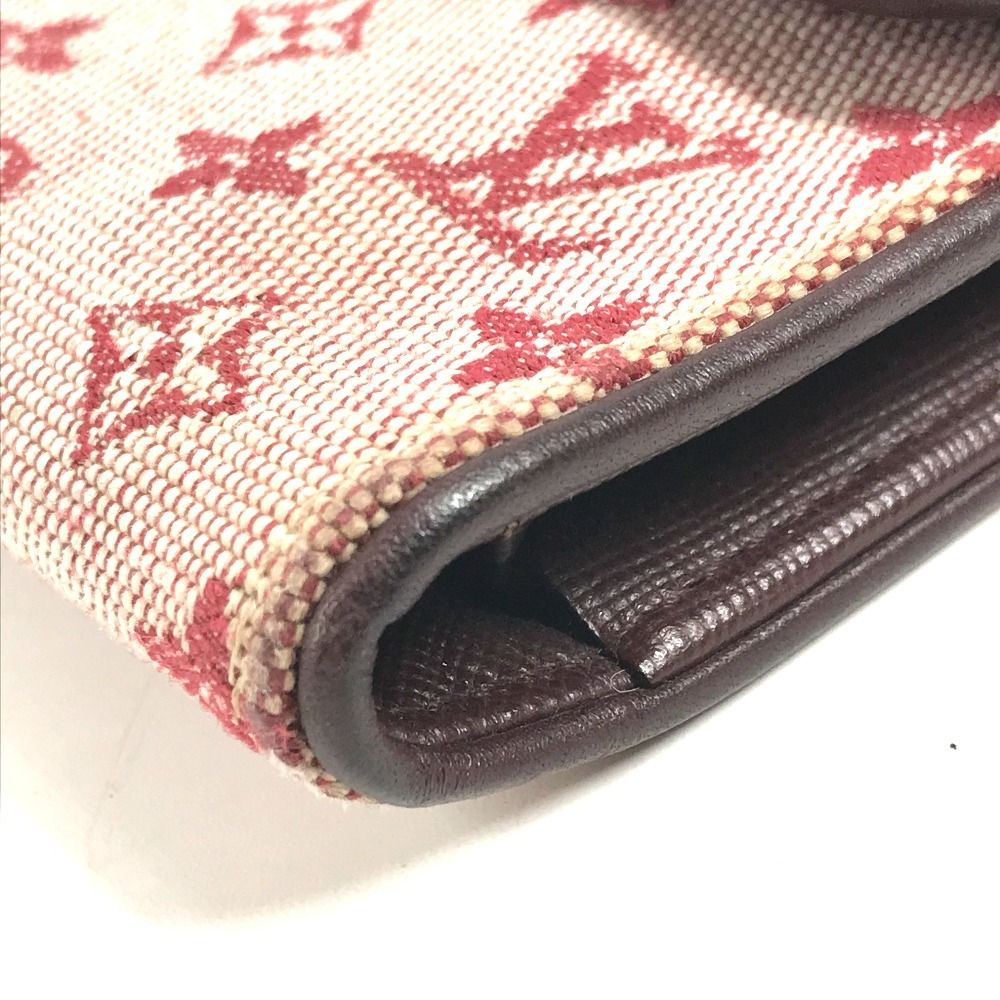 Louis Vuitton Wallet Porto Tresor International Monogram Mini Canvas Cherry Red — view 6