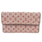 Louis Vuitton Wallet Porto Tresor International Monogram Mini Canvas Cherry Red