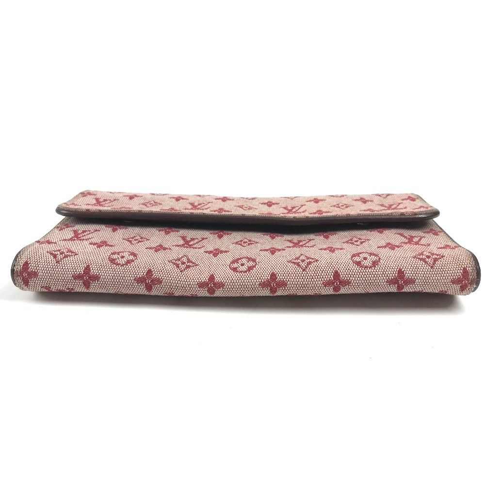 Louis Vuitton Wallet Porto Tresor International Monogram Mini Canvas Cherry Red — view 5