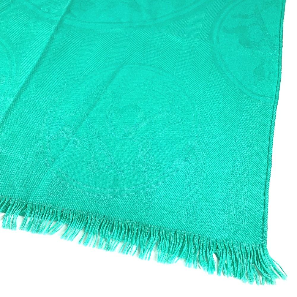 Hermes Shawl New Libris Cashmere Green Scarf — view 7