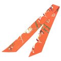 Hermes Scarf Twilly Silk Orange