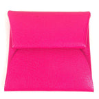 Hermes Coin Case Bastia Leather Pink