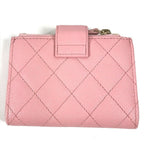 Chanel Coin Case Quilted Double Zip Card Caviar Leather Pink — view 2