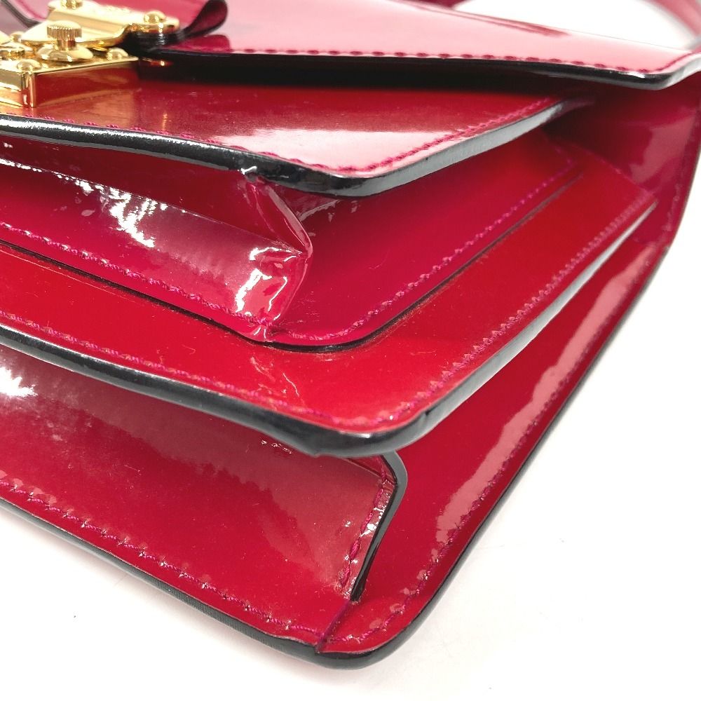 Louis Vuitton Handbag Monceau BB Patent Leather Rose Indien Purple — view 6