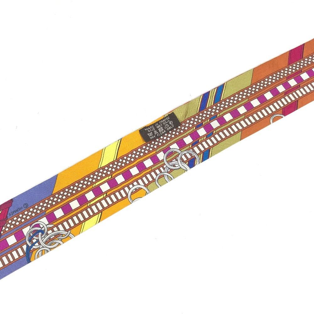 Hermes Scarf Twilly Tiri Silk Multicolor — view 6