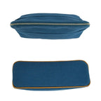 Hermes Bo Tall Pouch 25 Blue Orange Silver Cotton — view 4