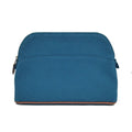 Hermes Bo Tall Pouch 25 Blue Orange Silver Cotton