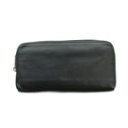 Dior Kaws Wallet Bee All Over Pattern Logo Leather Zip Around Black — view 2