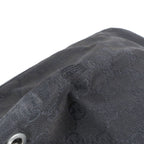 Gucci GG Canvas Leather Tote Shoulder Hand Black — view 8