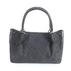 Gucci GG Canvas Leather Tote Shoulder Hand Black — view 3