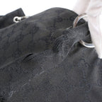 Gucci GG Canvas Leather Tote Shoulder Hand Black — view 9