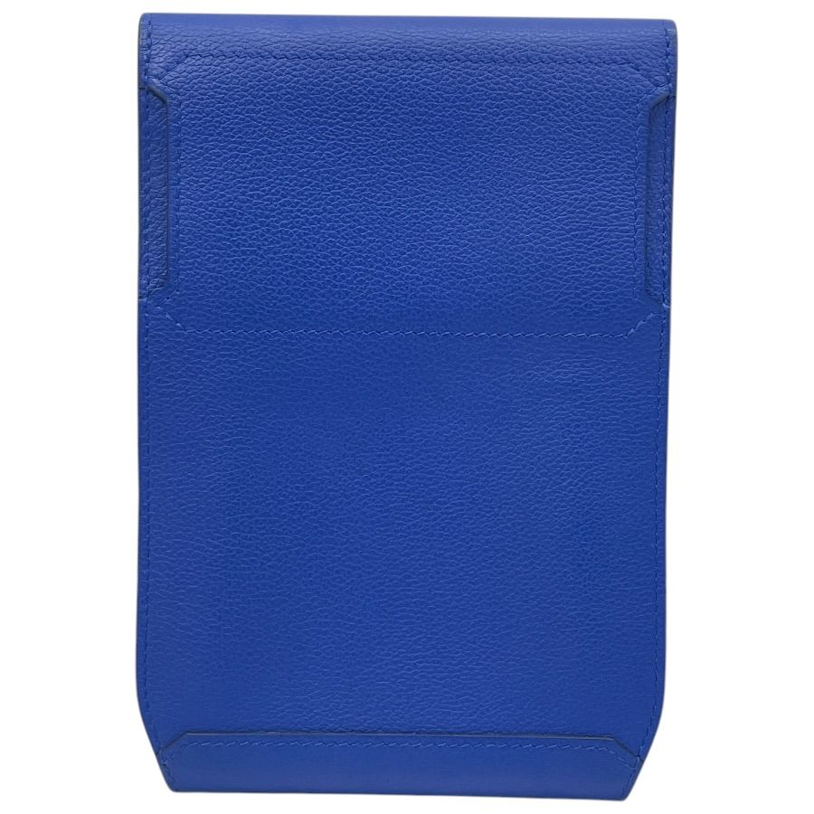 Hermes Waist Pouch Bag Multi Case Leather Blue Sophistication Compact — view 2