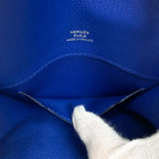 Hermes Waist Pouch Bag Multi Case Leather Blue Sophistication Compact — view 7