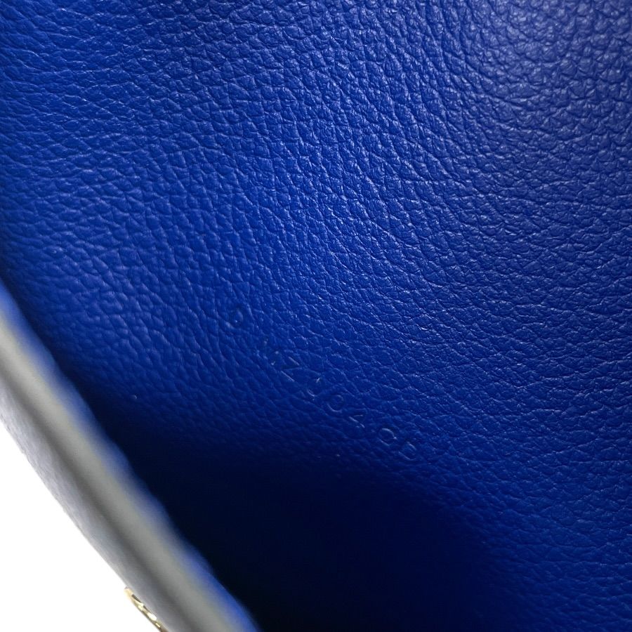 Hermes Waist Pouch Bag Multi Case Leather Blue Sophistication Compact — view 9