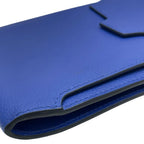 Hermes Waist Pouch Bag Multi Case Leather Blue Sophistication Compact — view 3
