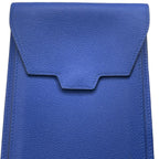 Hermes Waist Pouch Bag Multi Case Leather Blue Sophistication Compact — view 5