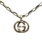 Gucci Interlocking Necklace Pendant GG Logo Star Ring Silver Classic Sophisticat — view 2