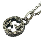 Gucci Arabesque Interlocking Necklace Pendant GG Logo Star Ring Silver Classic — view 7