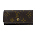 Louis Vuitton 4 Monogram Multicles 4 Key Case Compact Leather Brown Sophisticati