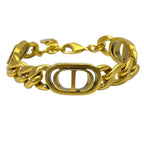 Dior 30 Montaigne Bracelet Logo Metal Gold Classic Sophistication