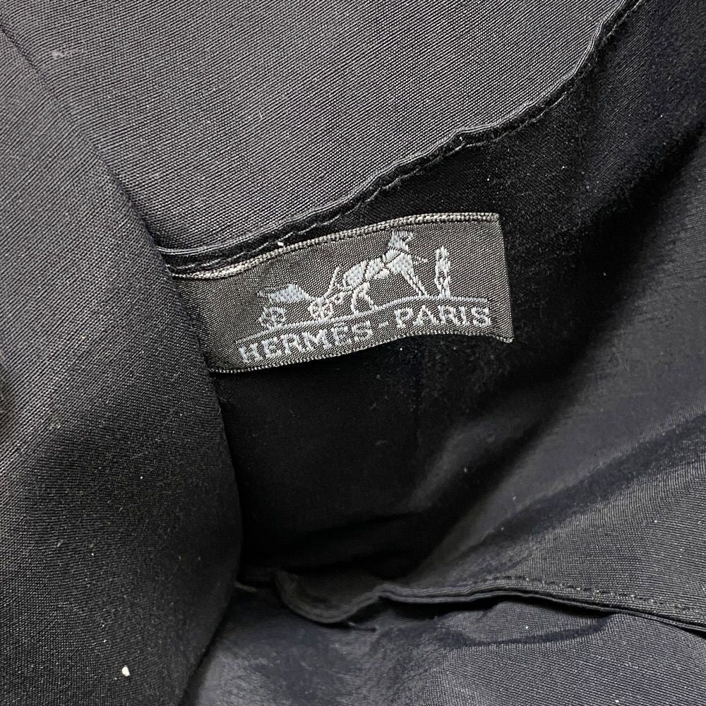 Hermes Her Line Pouch MM Clutch Multi Case Gray Canvas Polyester Logo Sophistica — view 9