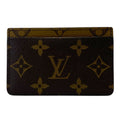 Louis Vuitton Card Holder Sample Case Monogram Reverse Canvas Leather Brown