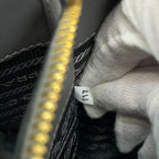 Prada Monochrome Tote Logo Saffiano Leather White Tag Gray Classic Sophisticatio — view 9