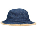 Louis Vuitton Monogram Denim Fur Hat — view 2