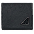 Prada 2 mm 935 Saffiano Triangle Coin Case