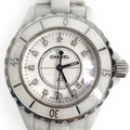 Chanel Watch Diamond Ceramic White