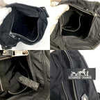 Hermes Shoulder Bag Acapulco Bandouliere PM Nylon Black — view 8