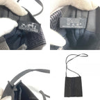 Hermes Shoulder Bag Pochette Canvas Gray — view 9