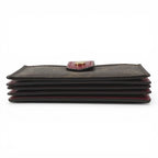 Louis Vuitton Card Case Holder Monogram Canvas Fuchsia Brown — view 5