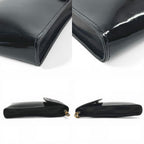 Chanel Shoulder Bag CC Logo Mobile Pouch Enamel Black — view 8