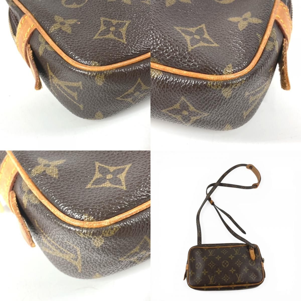Louis Vuitton Shoulder Bag Pochette Marly Bandouliere Monogram Canvas Brown — view 7