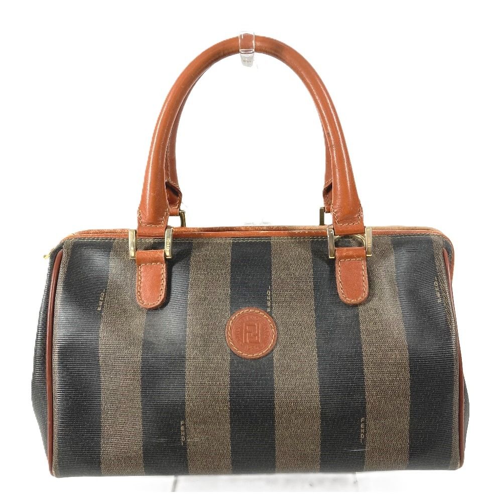 Fendi Handbag Pecan Leather Khaki