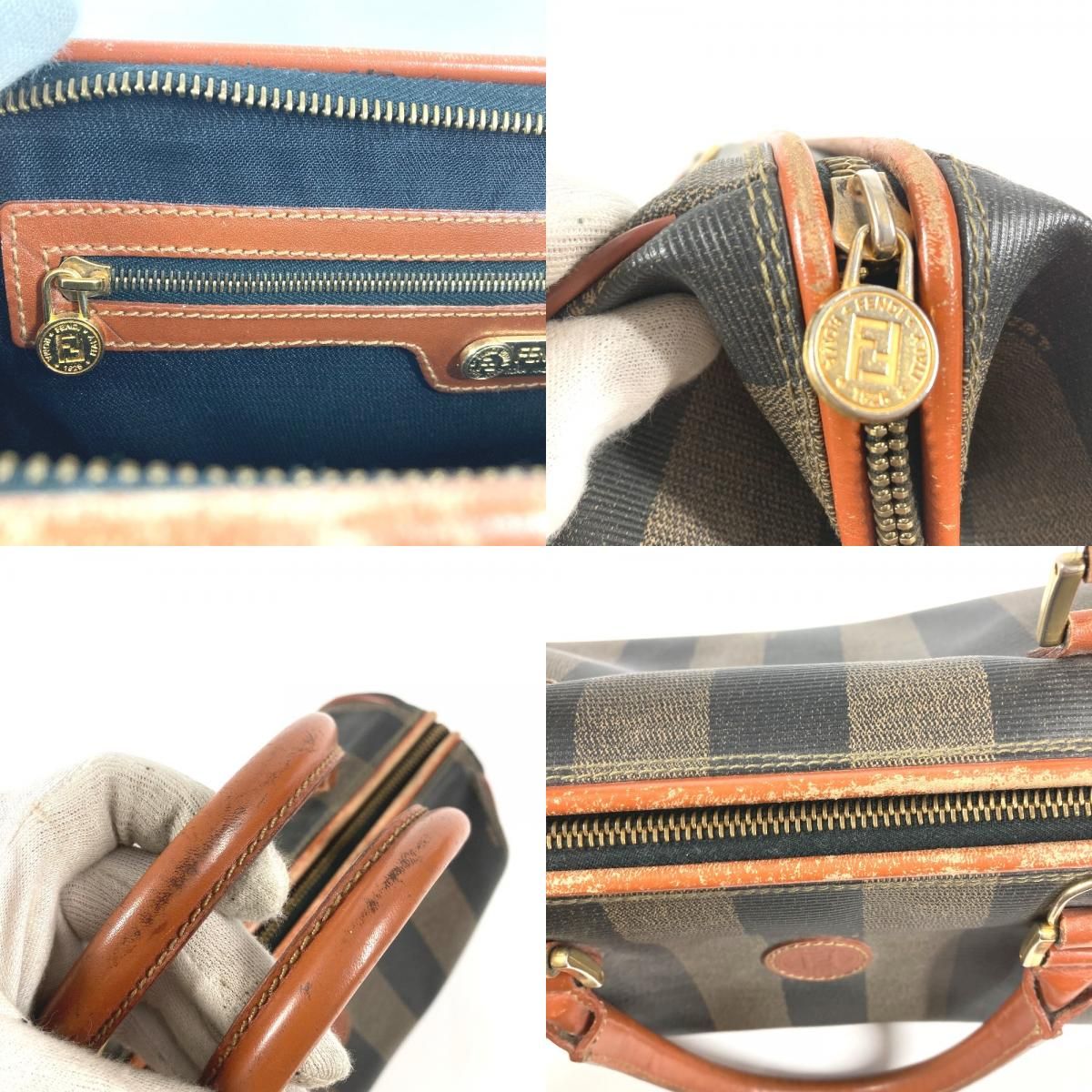 Fendi Handbag Pecan Leather Khaki — view 8