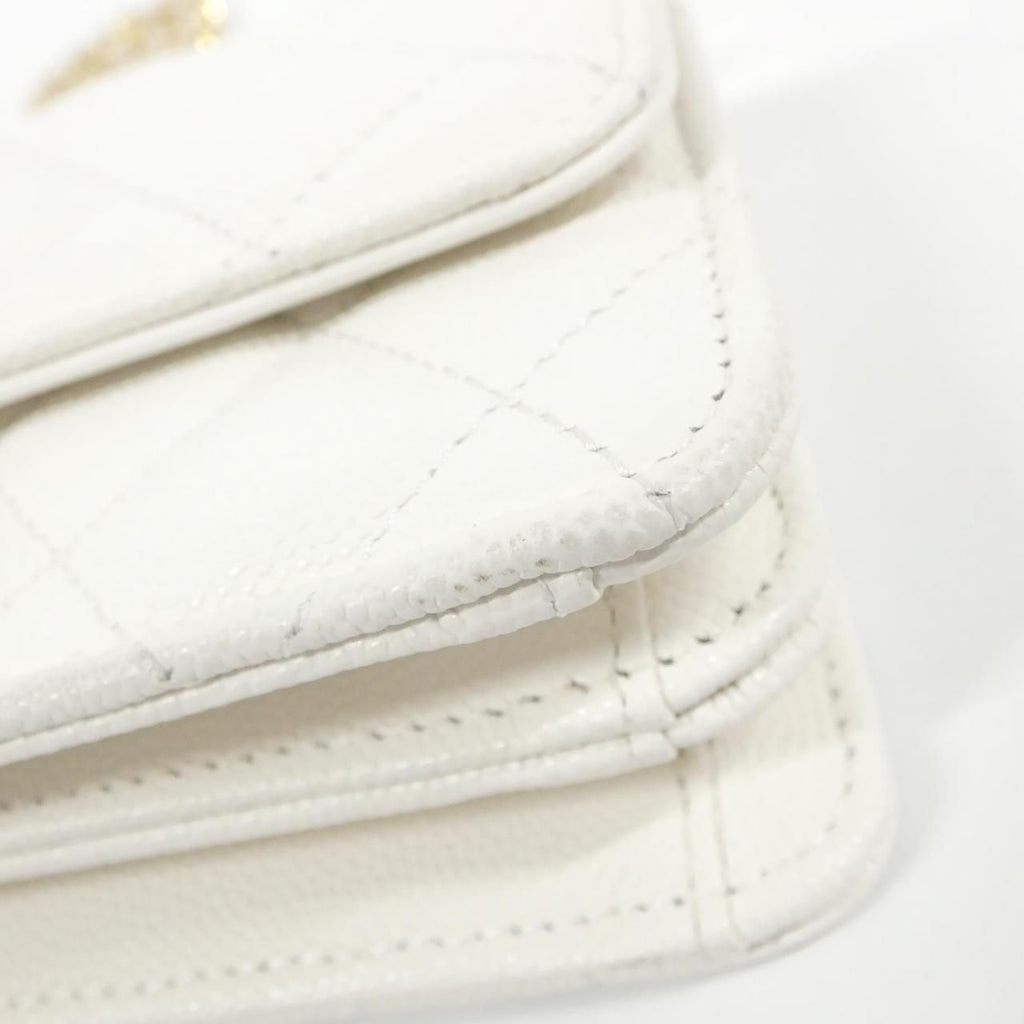 Chanel Chain Clutch White — view 3