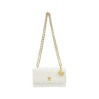 Chanel Chain Clutch White