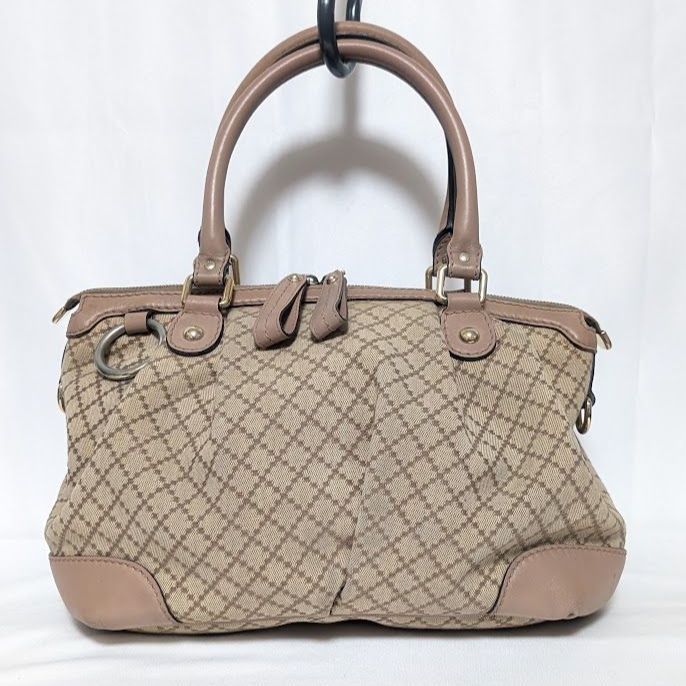 Gucci Exterior Diamante Canvas Ski Handbag
