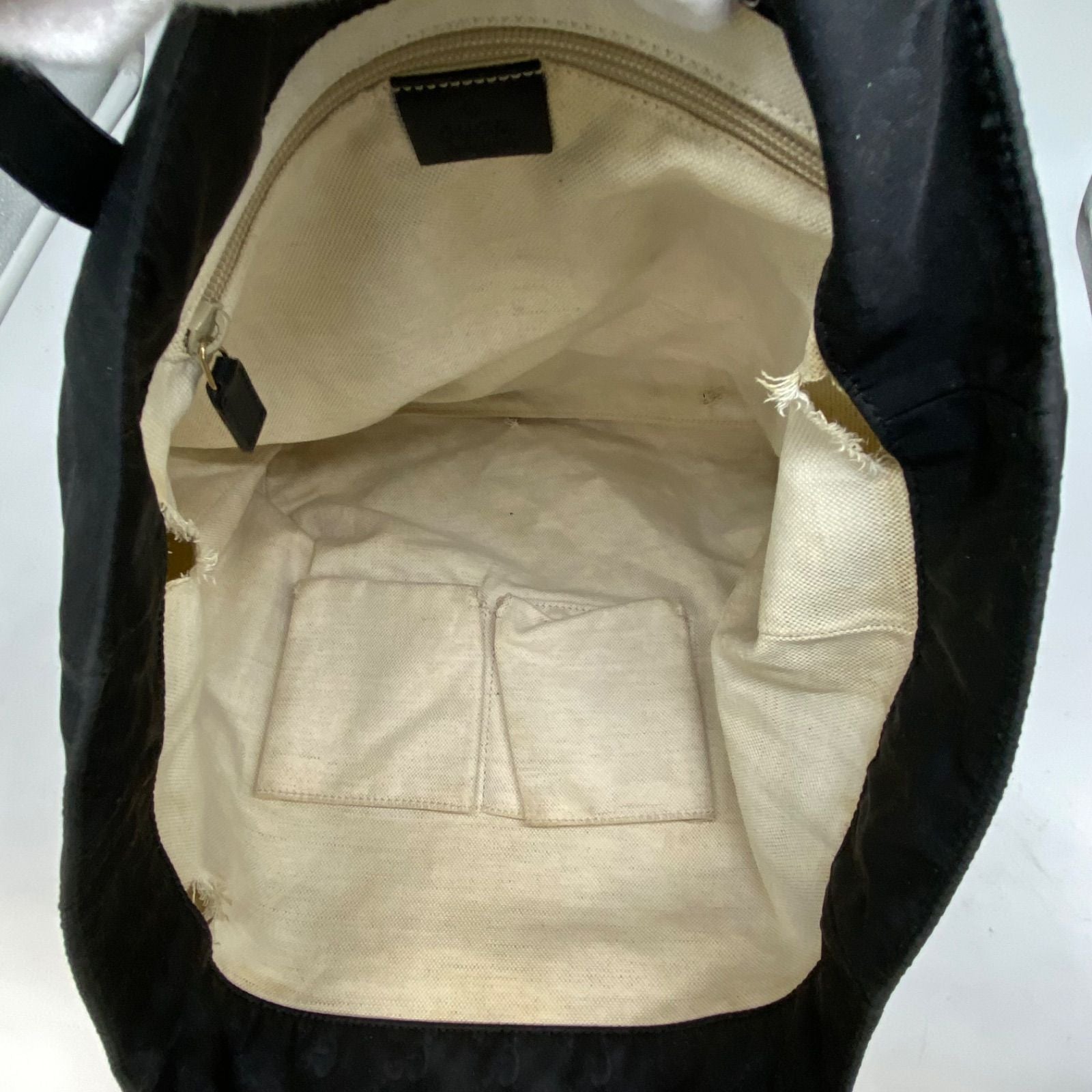 Gucci GG Nylon Tote Black Simple Business — view 7
