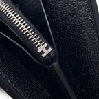 Hermes Coin Case Portfolio Compact Wallet Black Silver Chevre Misor — view 7