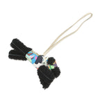 Hermes Bag Charm Buddy Aloha Black Cles Vert Fizz Lambskin Shearling — view 3